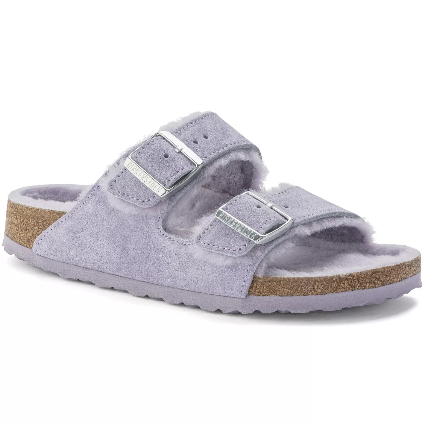 Birkenstock Arizona Lamsvel-Dames Twee Riemen