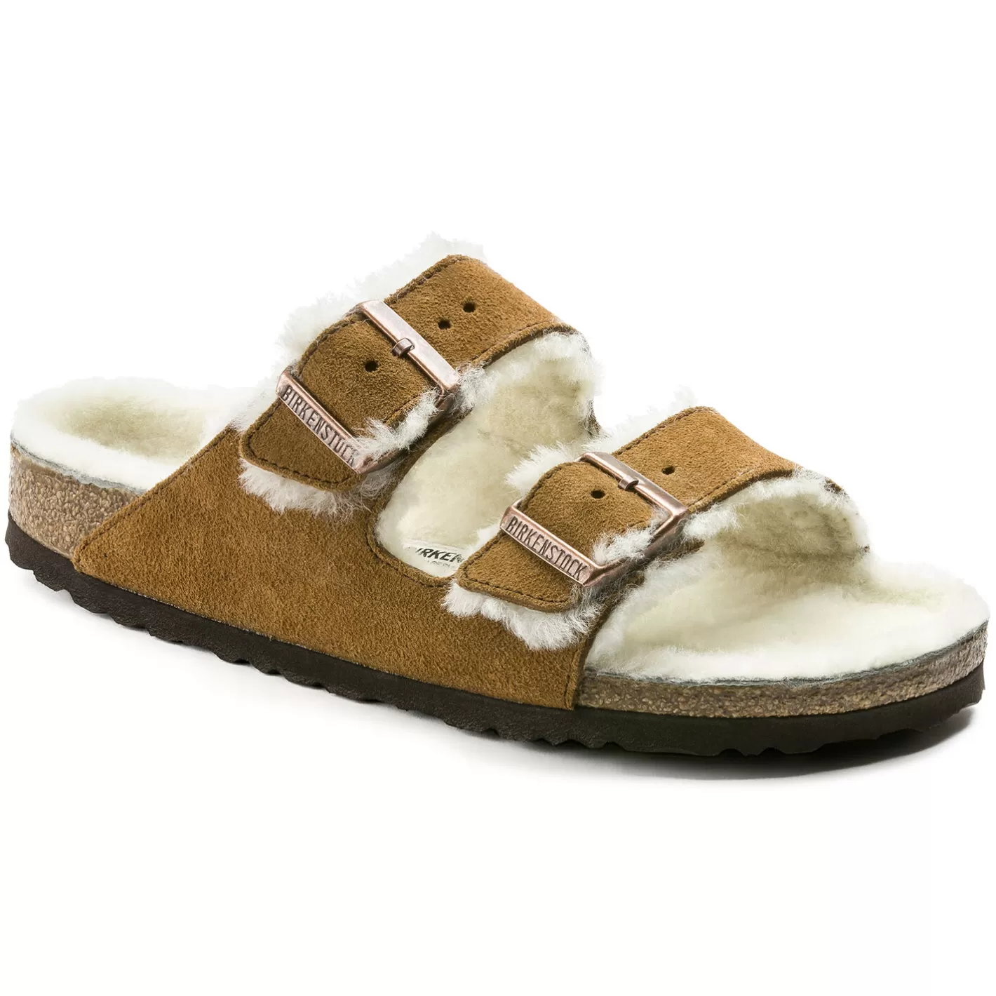 Birkenstock Arizona Lamsvel-Heren Twee Riemen