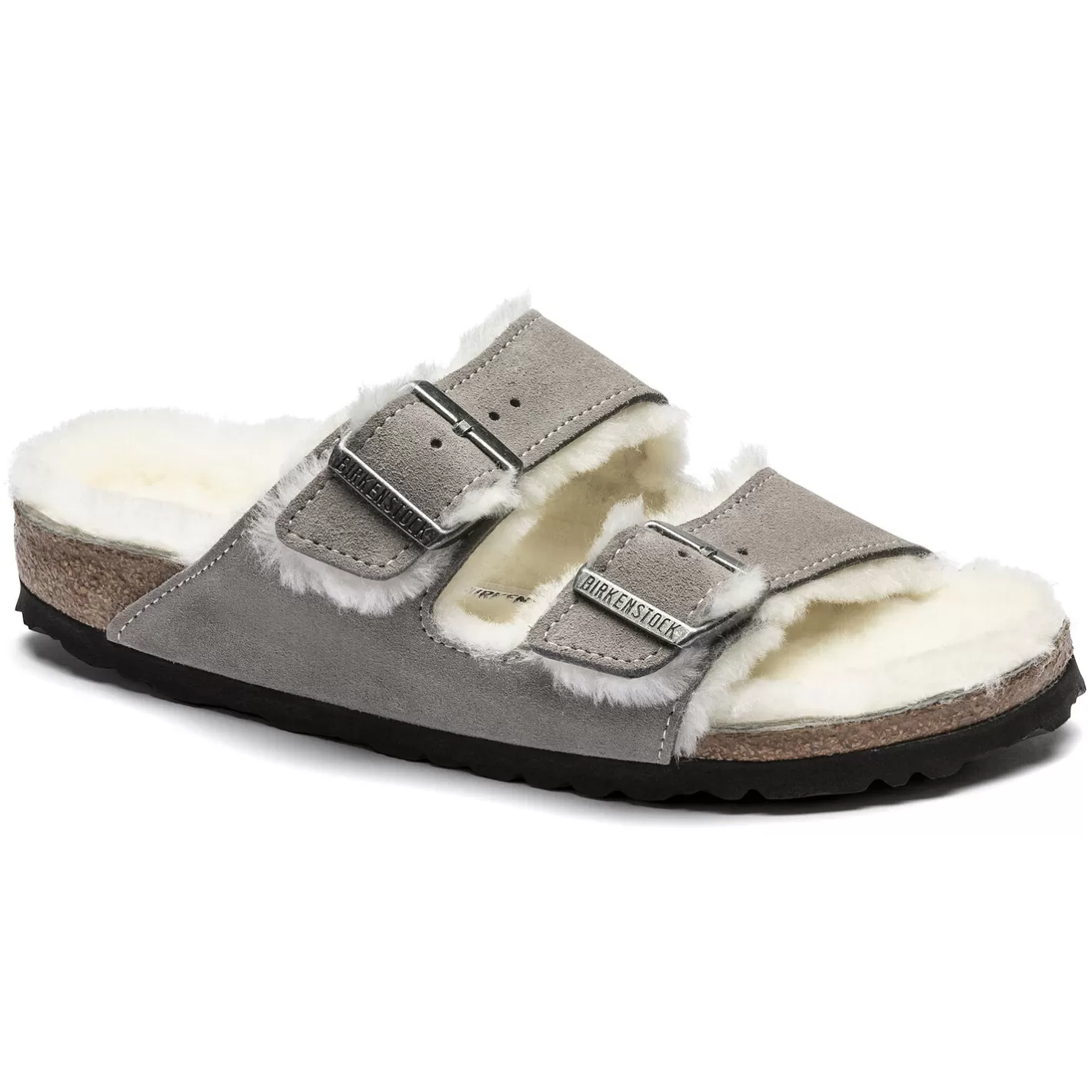 Birkenstock Arizona Lamsvel-Heren Twee Riemen