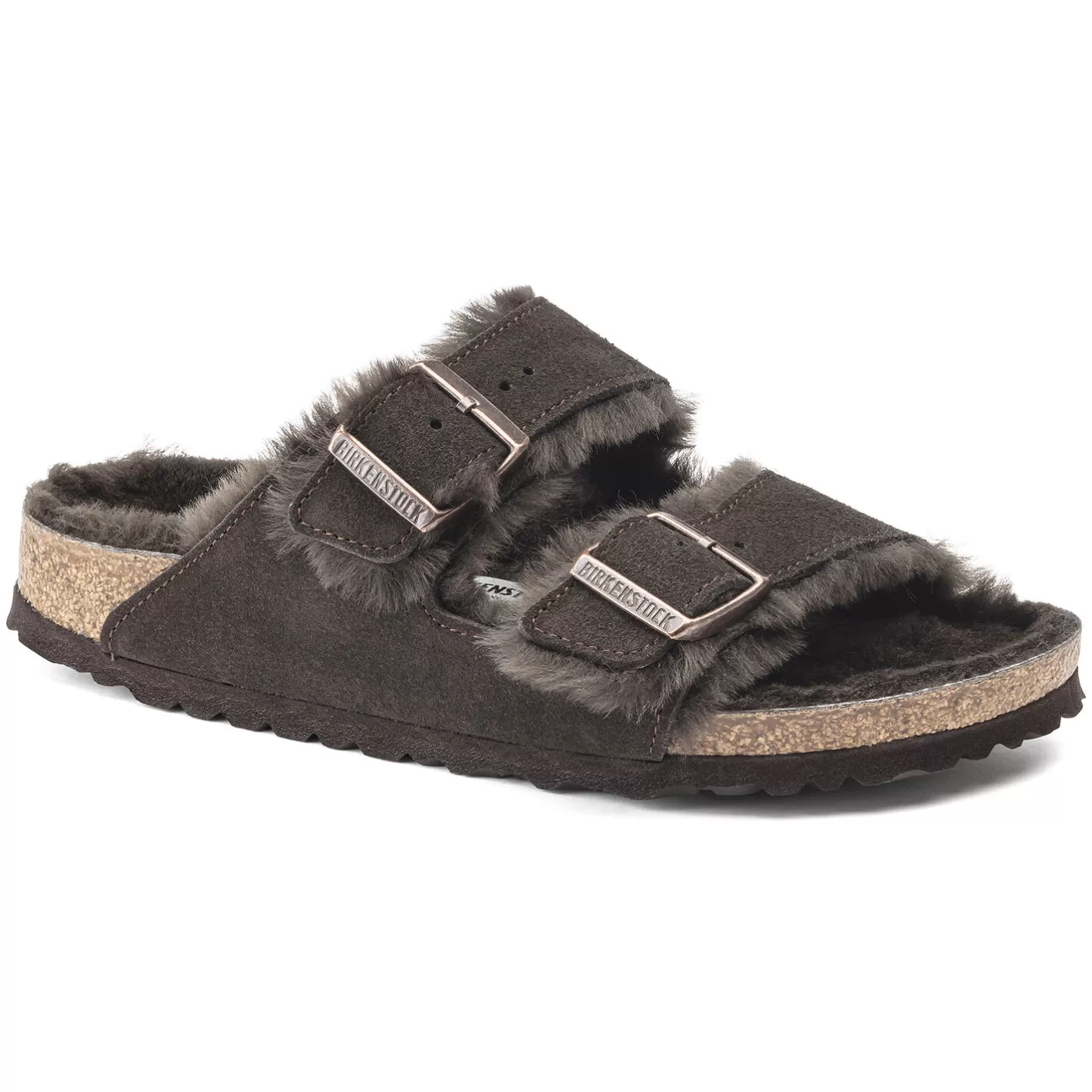 Birkenstock Arizona Lamsvel-Heren Twee Riemen