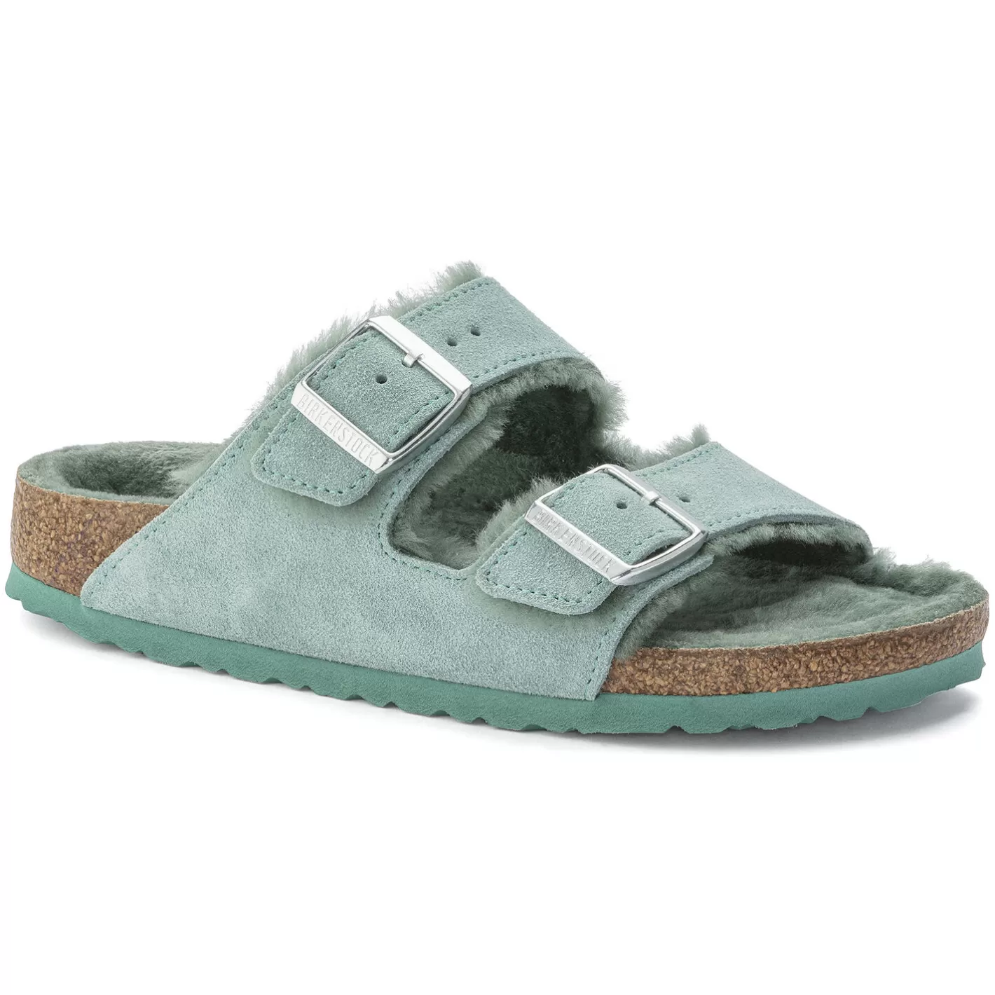 Birkenstock Arizona Lamsvel-Dames Twee Riemen