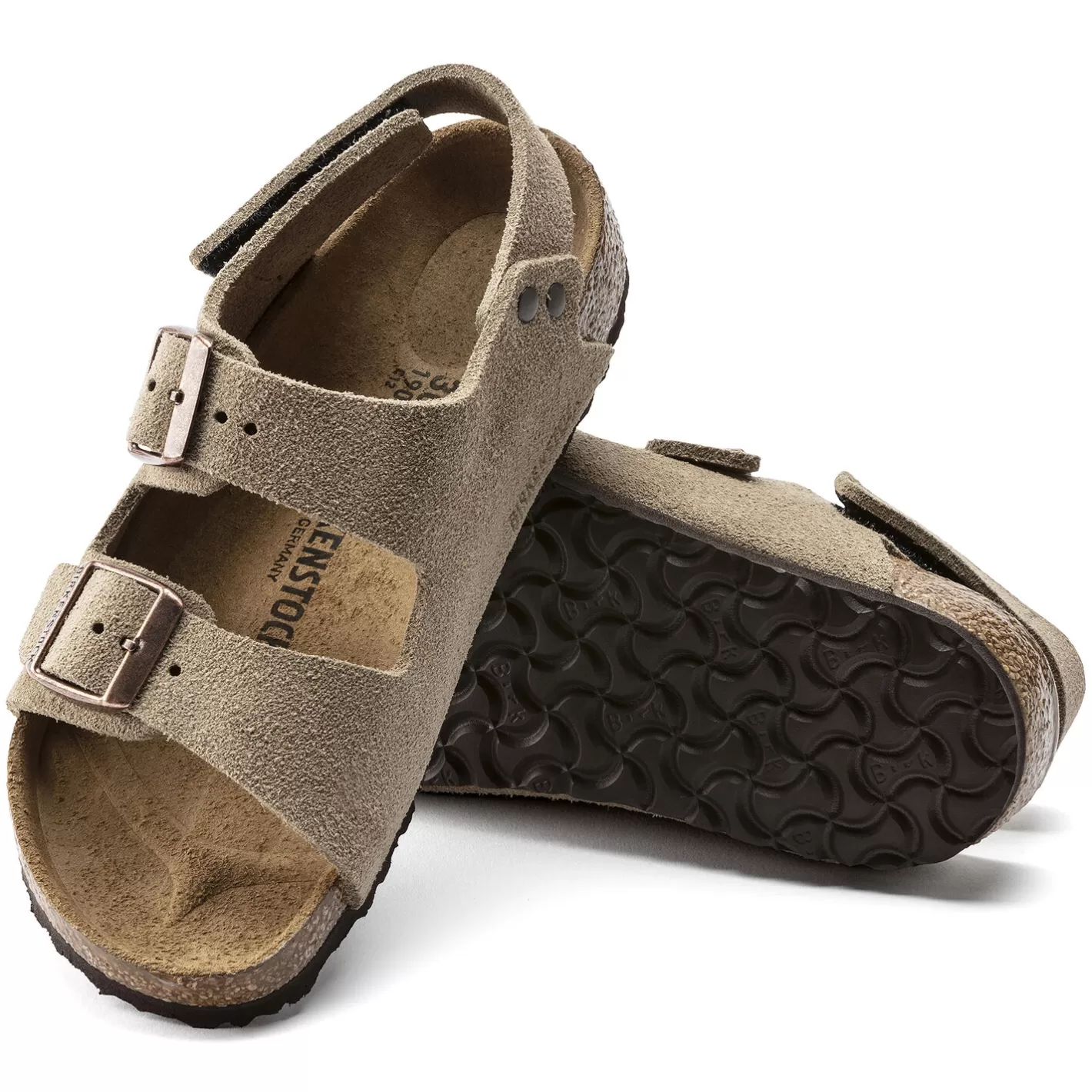 Birkenstock Milano Hl Suede Kids-Kinderen Klittenbandsandalen